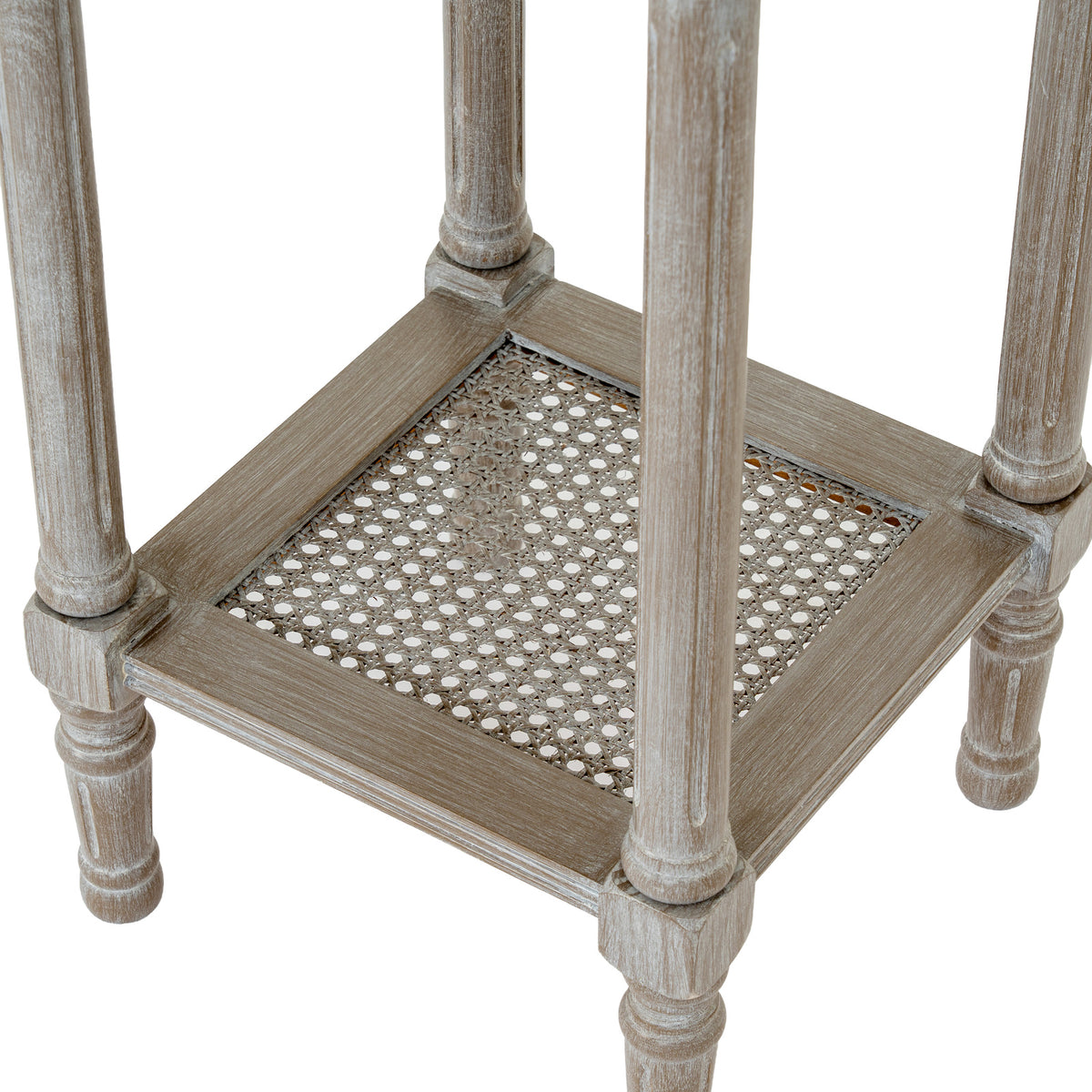Serene Rattan Collection Small Side Table - Grey