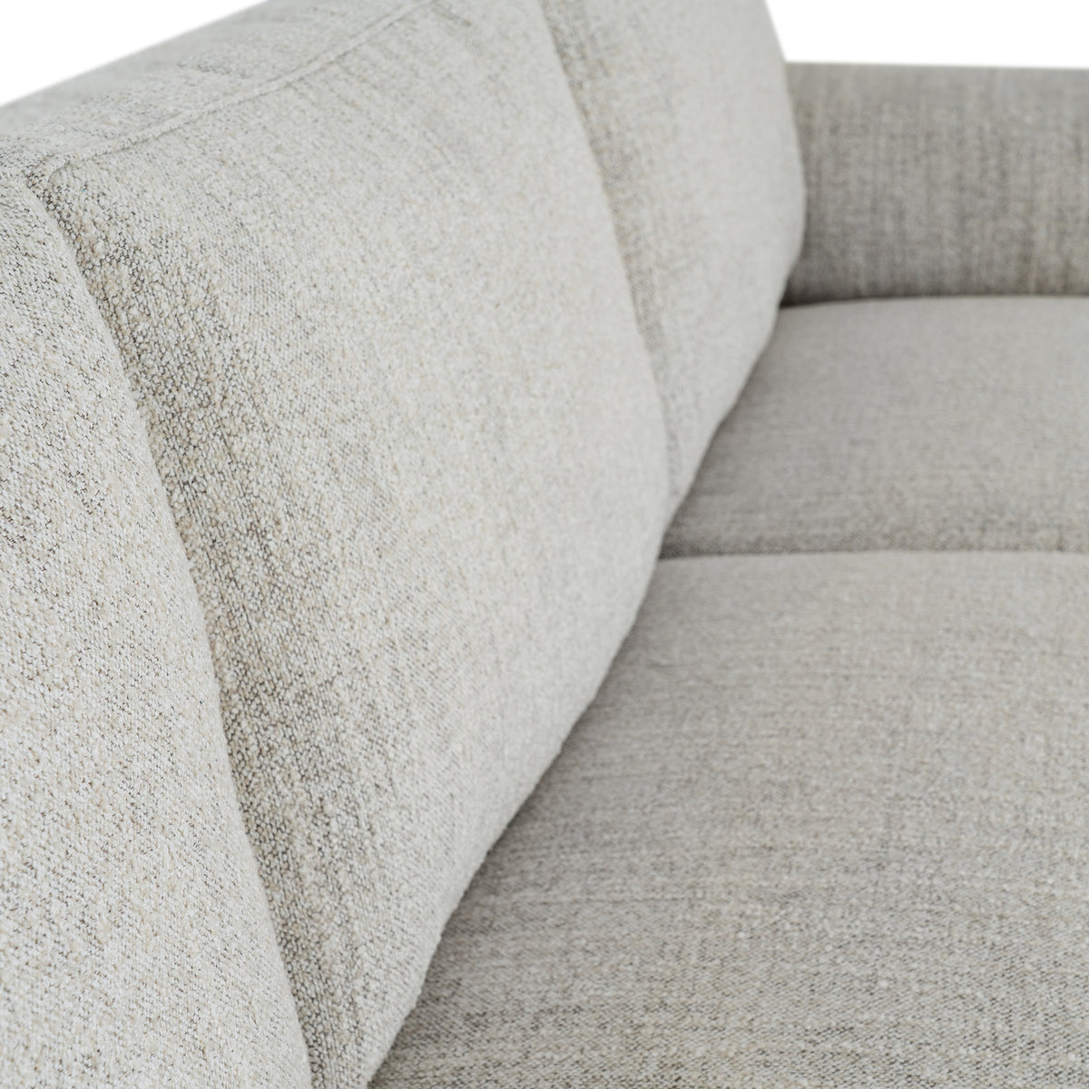 Zephra Three Seater Sofa with Footstool - White