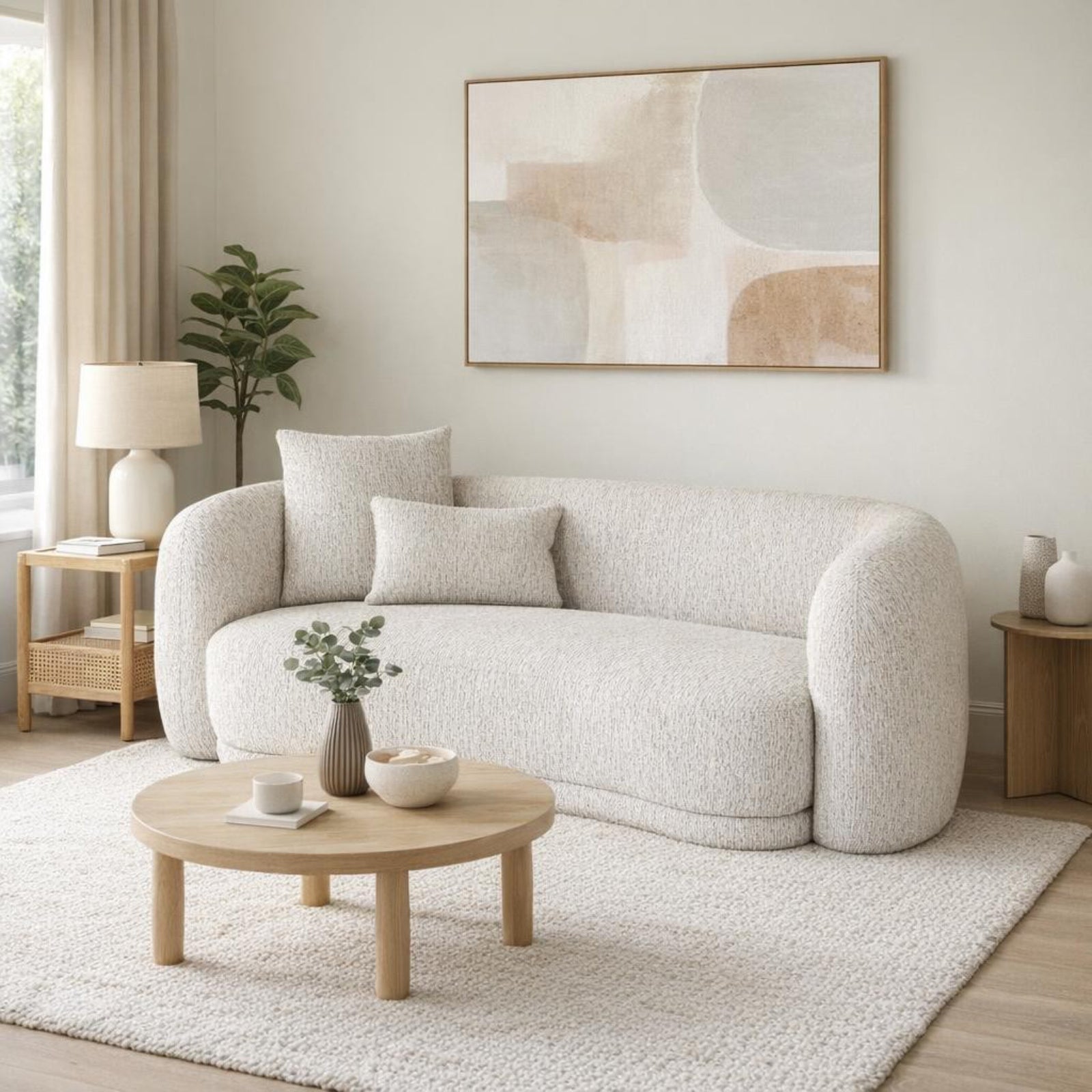 Sorelle Two Seater Sofa with Cushions