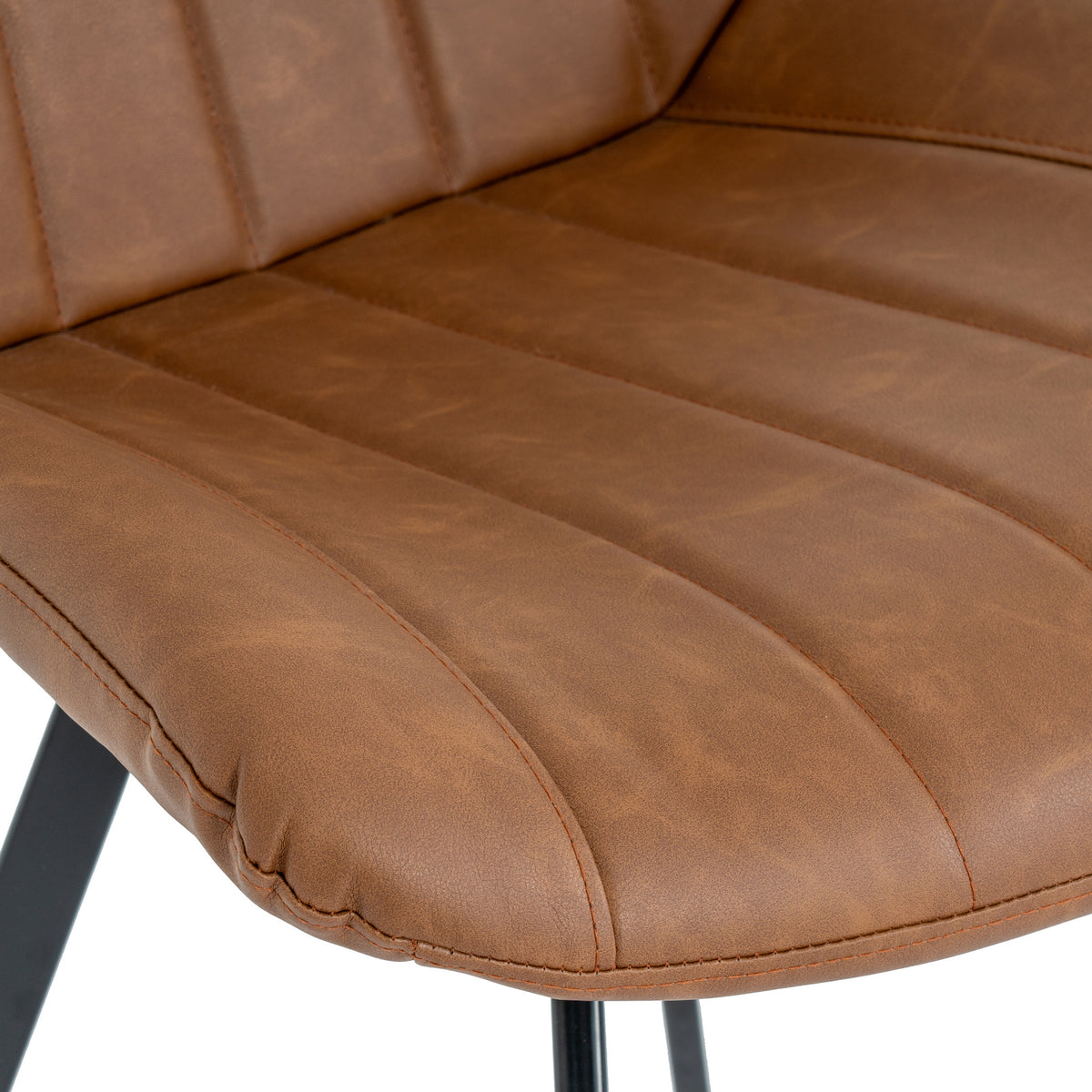 Malmo Tan Swivel Dining Chair, detail