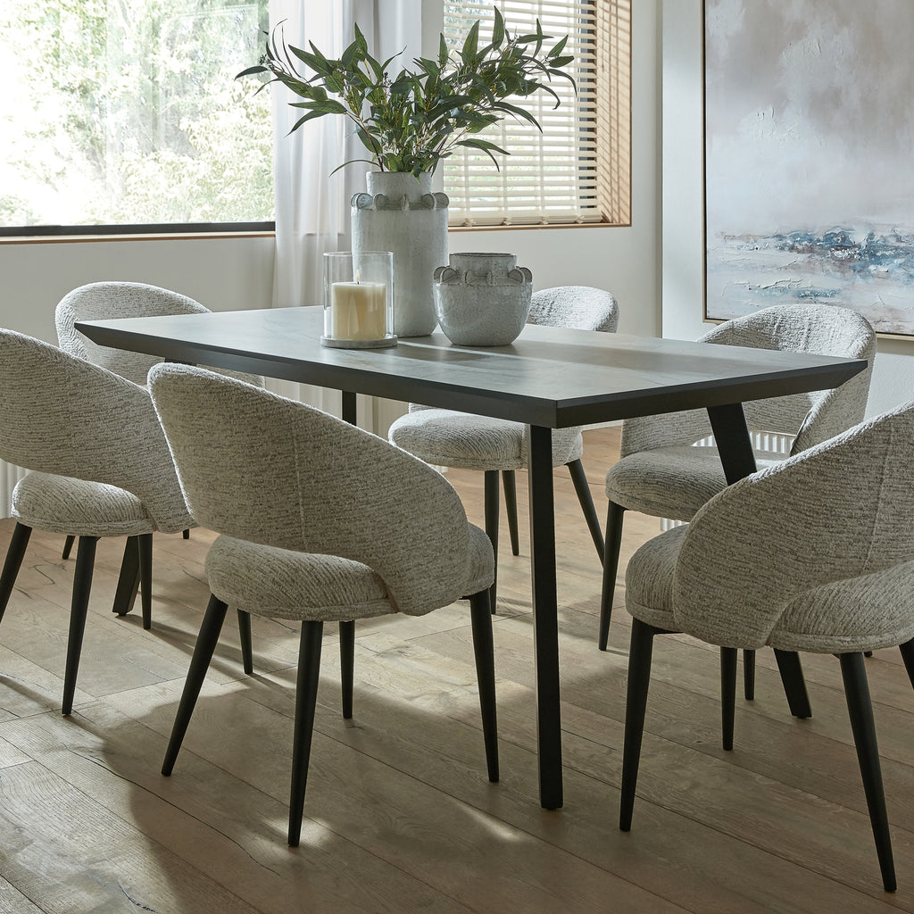 Nivara Rectangular Dining Table - Black