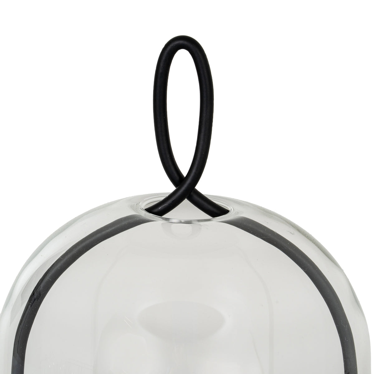 Nyx Large Candle Holder with Glass Cloche, close-up