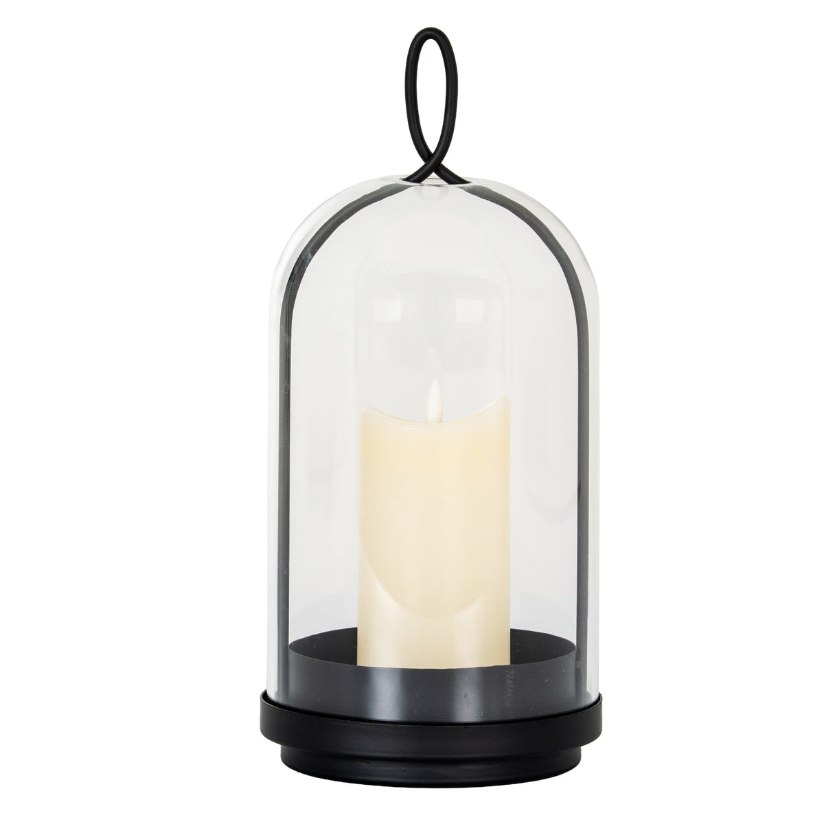 Nysa Large Candle Holder with Glass Cloche, alternative view