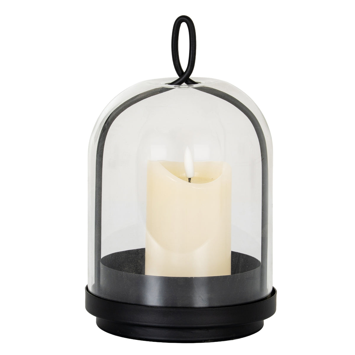 Nysa Medium Candle Holder with Glass Cloche, alternative view