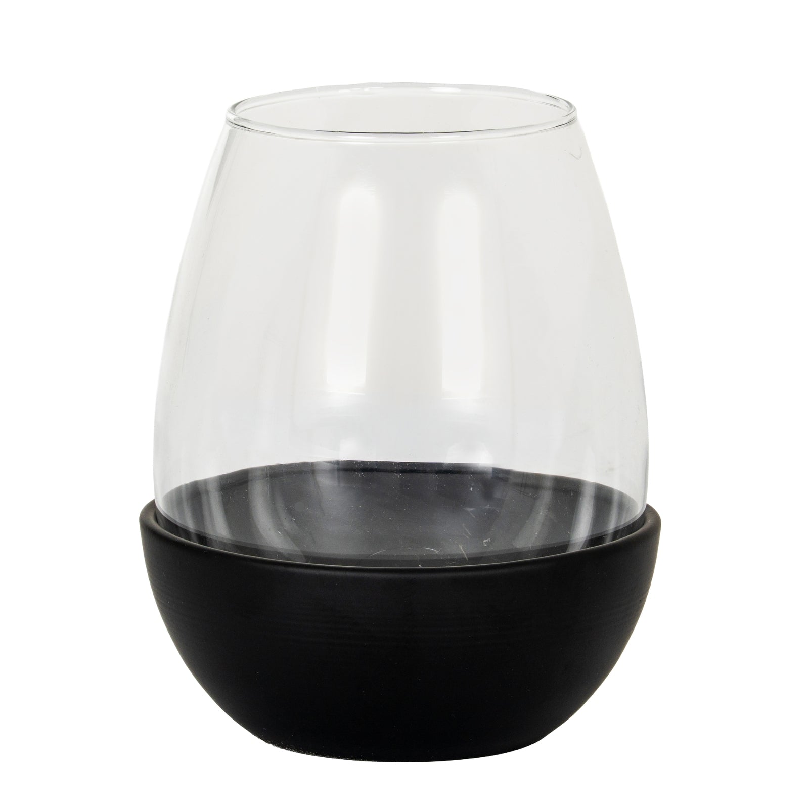 Neris Medium Candle Holder with Glass Goblet