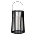 Lynk Large Lantern with Handle and Glass Candle Holder
