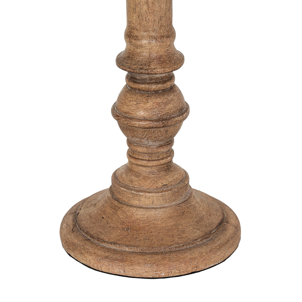 Solenne Table Lamp with Edged Linen Shade - Brown