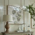 Clarion Table Lamp with Edged Linen Shade