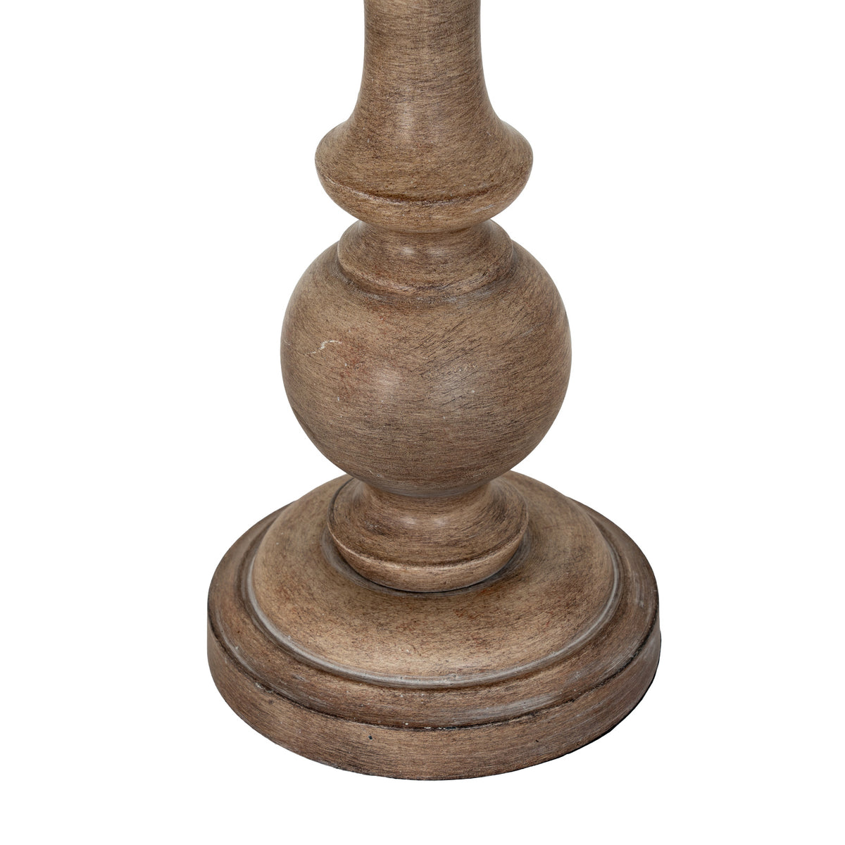 Seraphia Table Lamp with Edged Linen Shade - Brown