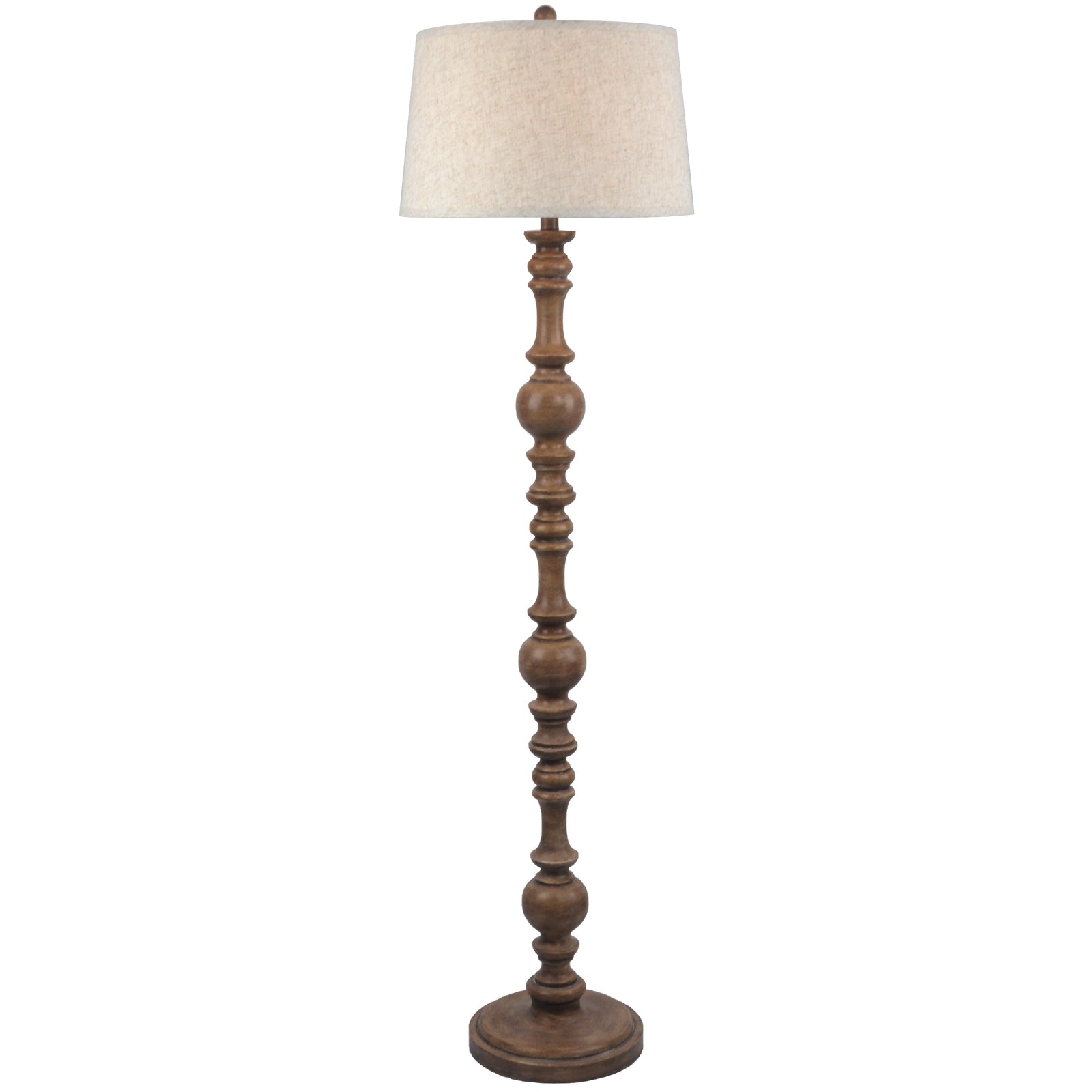 Seraphia Floor Lamp with Edged Linen Shade