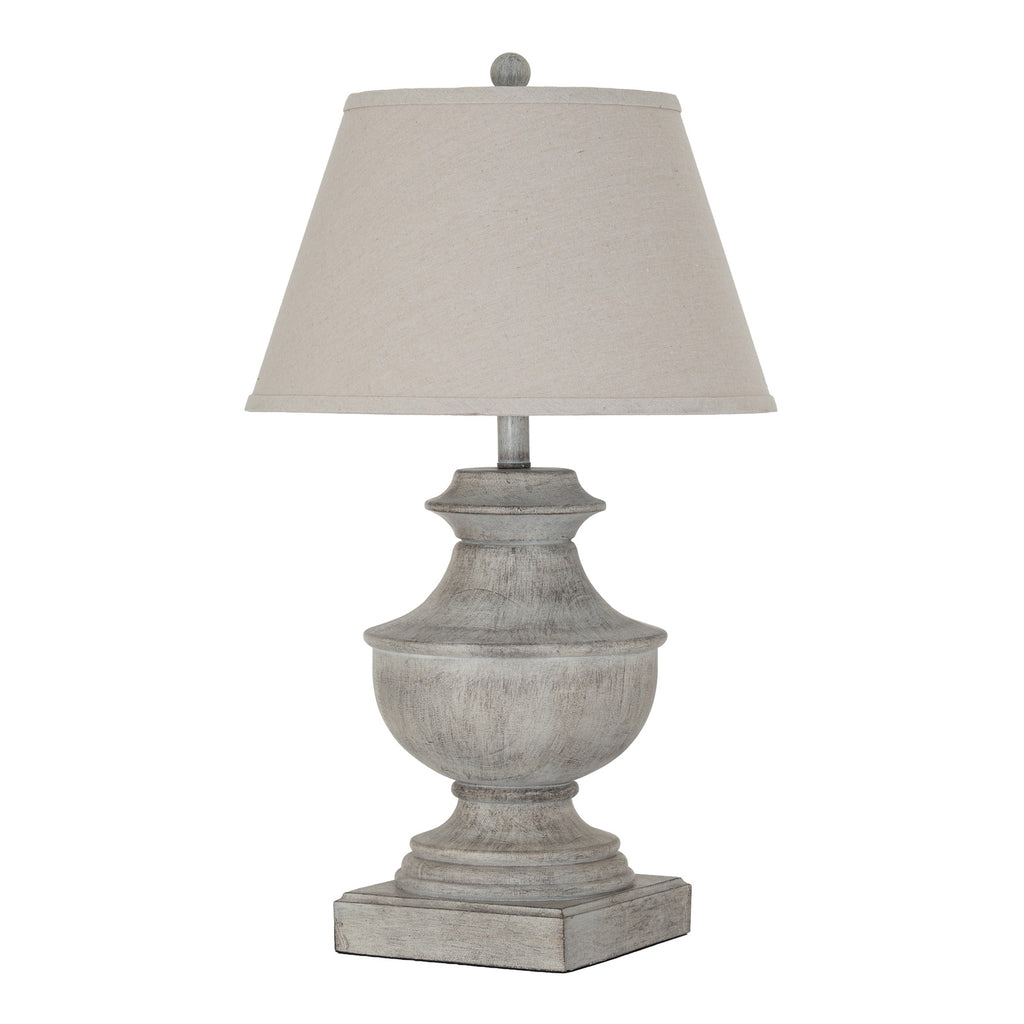 Montara Table Lamp with Linen Shade - White