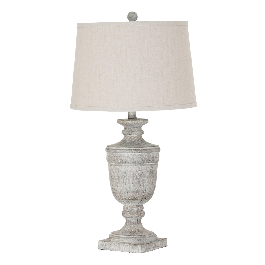 Ossia Table Lamp with Linen Shade - Grey