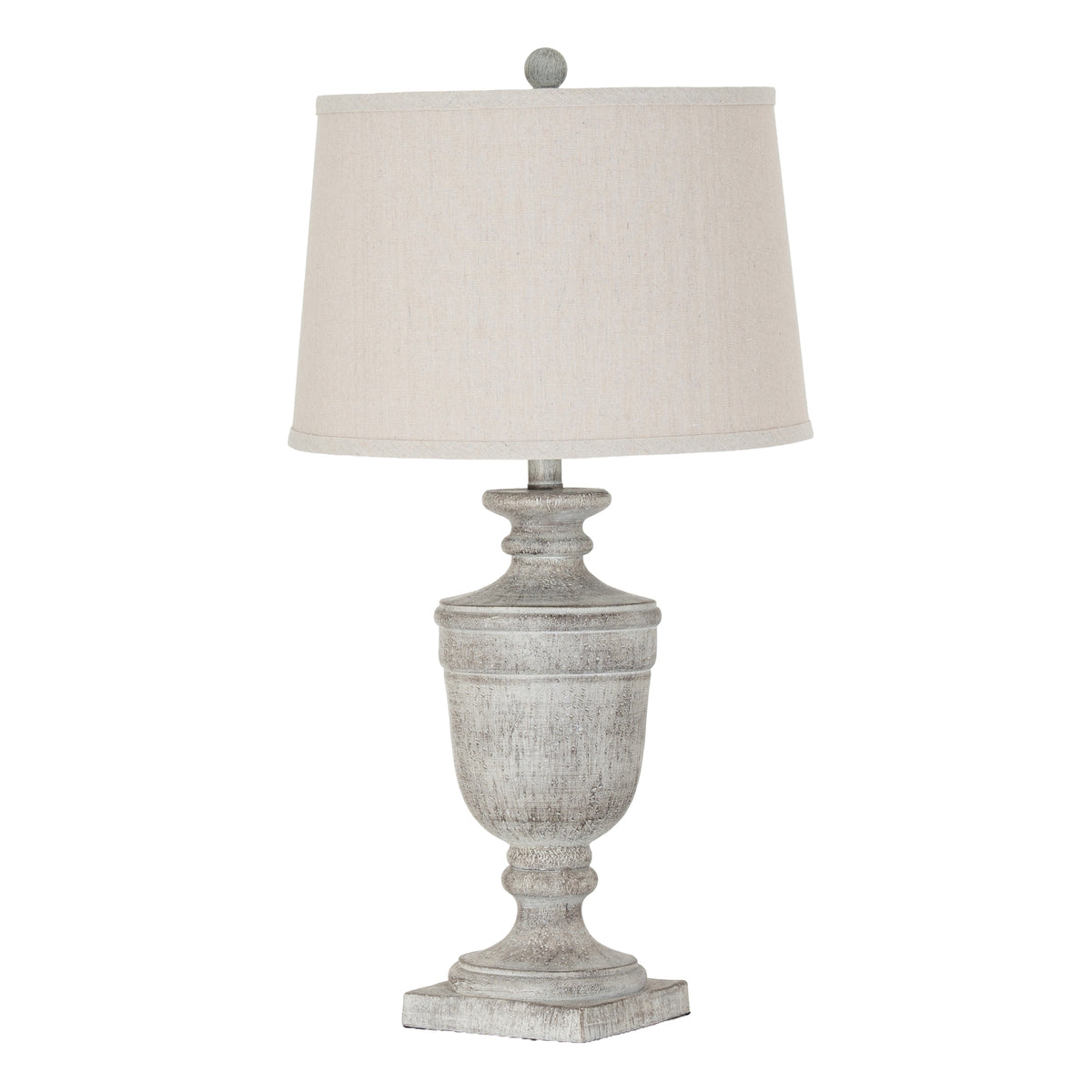 Ossia Table Lamp with Linen Shade - Grey