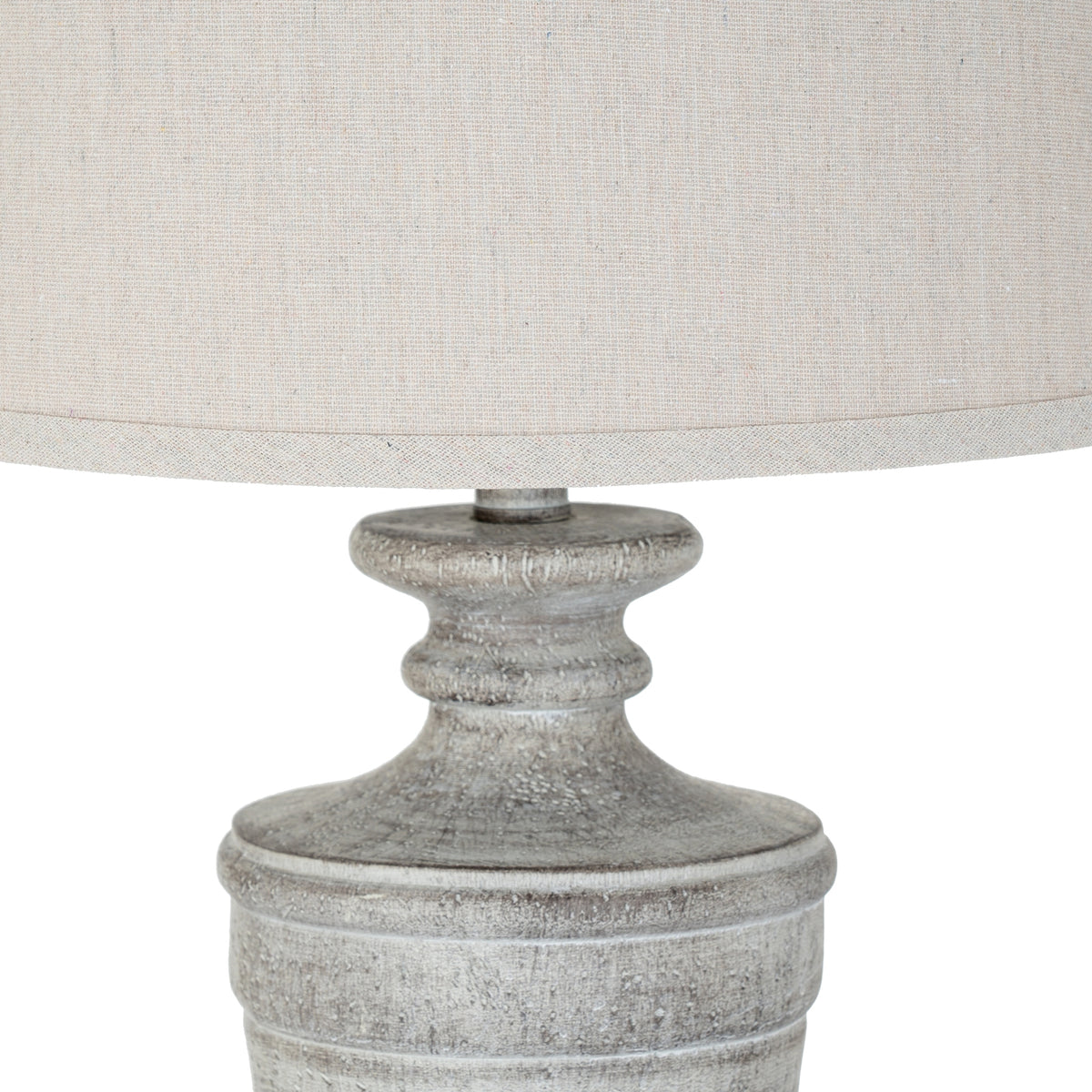 Ossia Table Lamp with Linen Shade - Grey