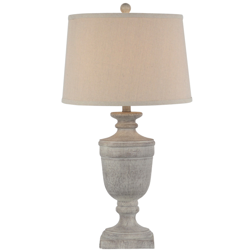 Ossia Table Lamp with Linen Shade - Grey