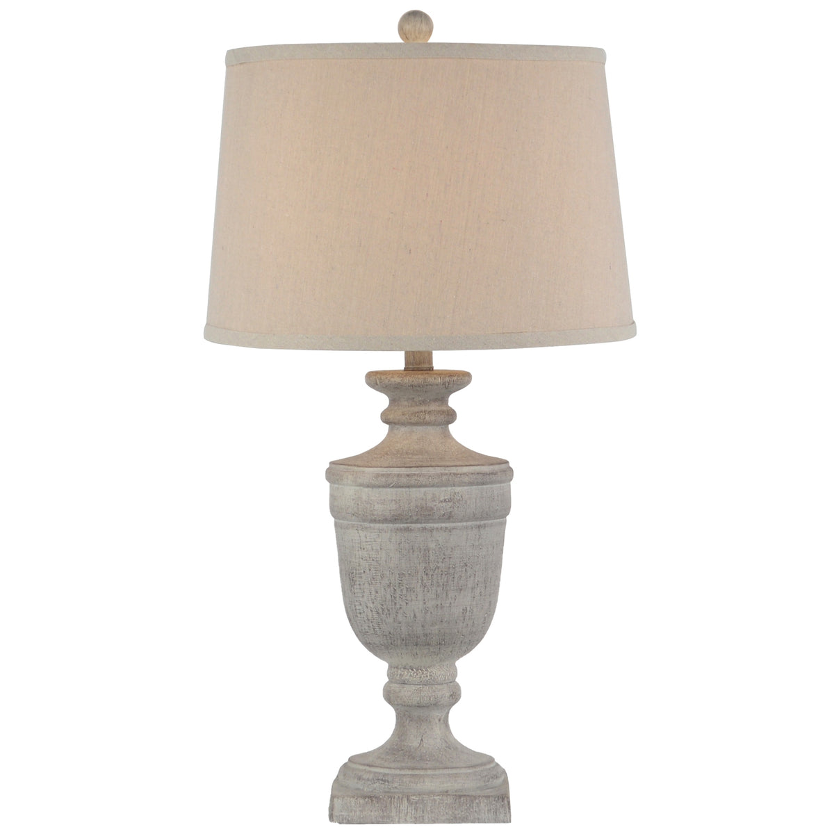 Ossia Table Lamp with Linen Shade - Grey