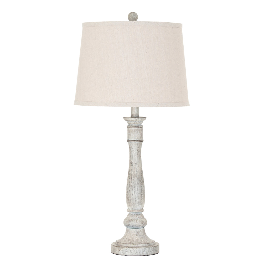 Stellatable Lamp with Linen Shade - White