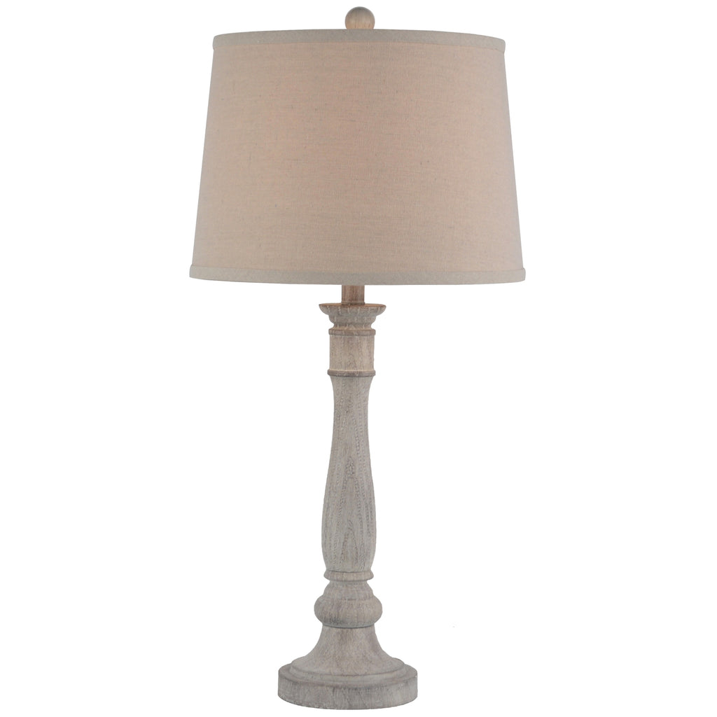 Stellatable Lamp with Linen Shade - White