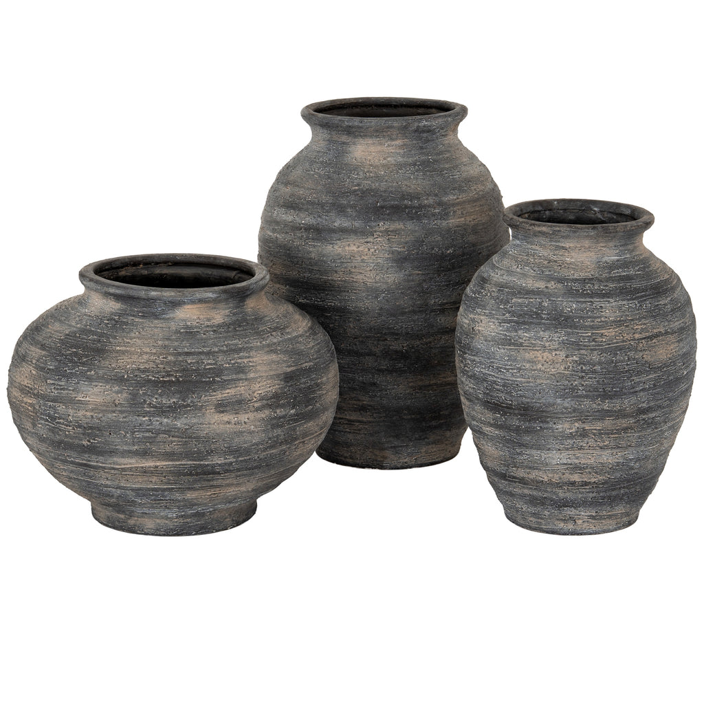 Marra Medium Olpe Vase - Black
