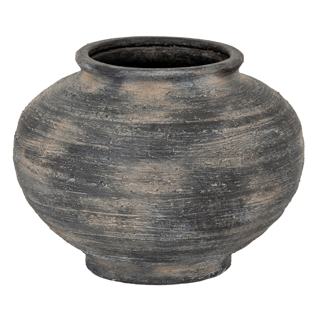 Marra Squat Vase - Black