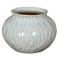 Numa Squat Vase - White