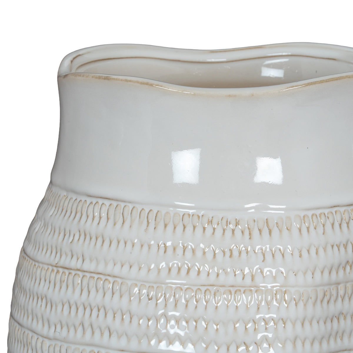 Tava Hewn Bud Vase - White