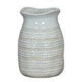 Tava Medium Hewn Vase - White