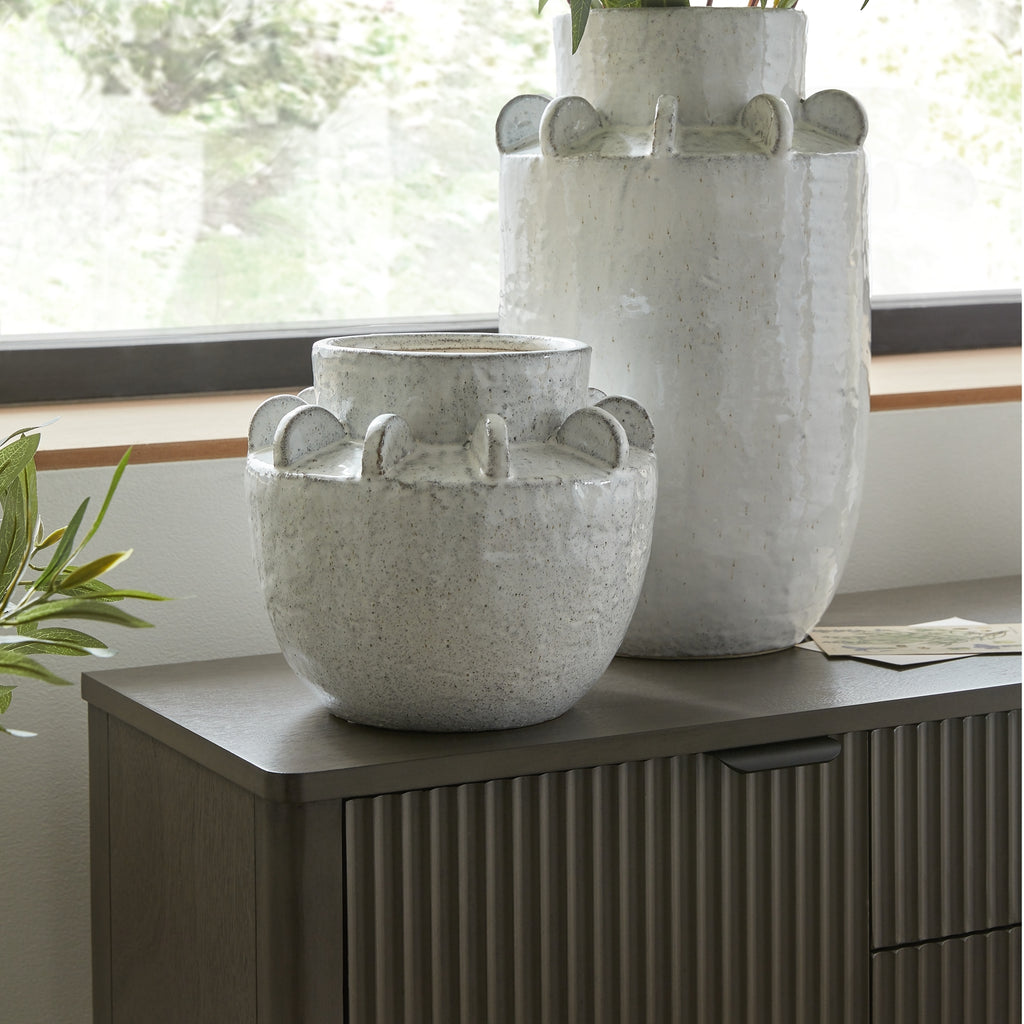 Dara Medium Hydria Vase - White