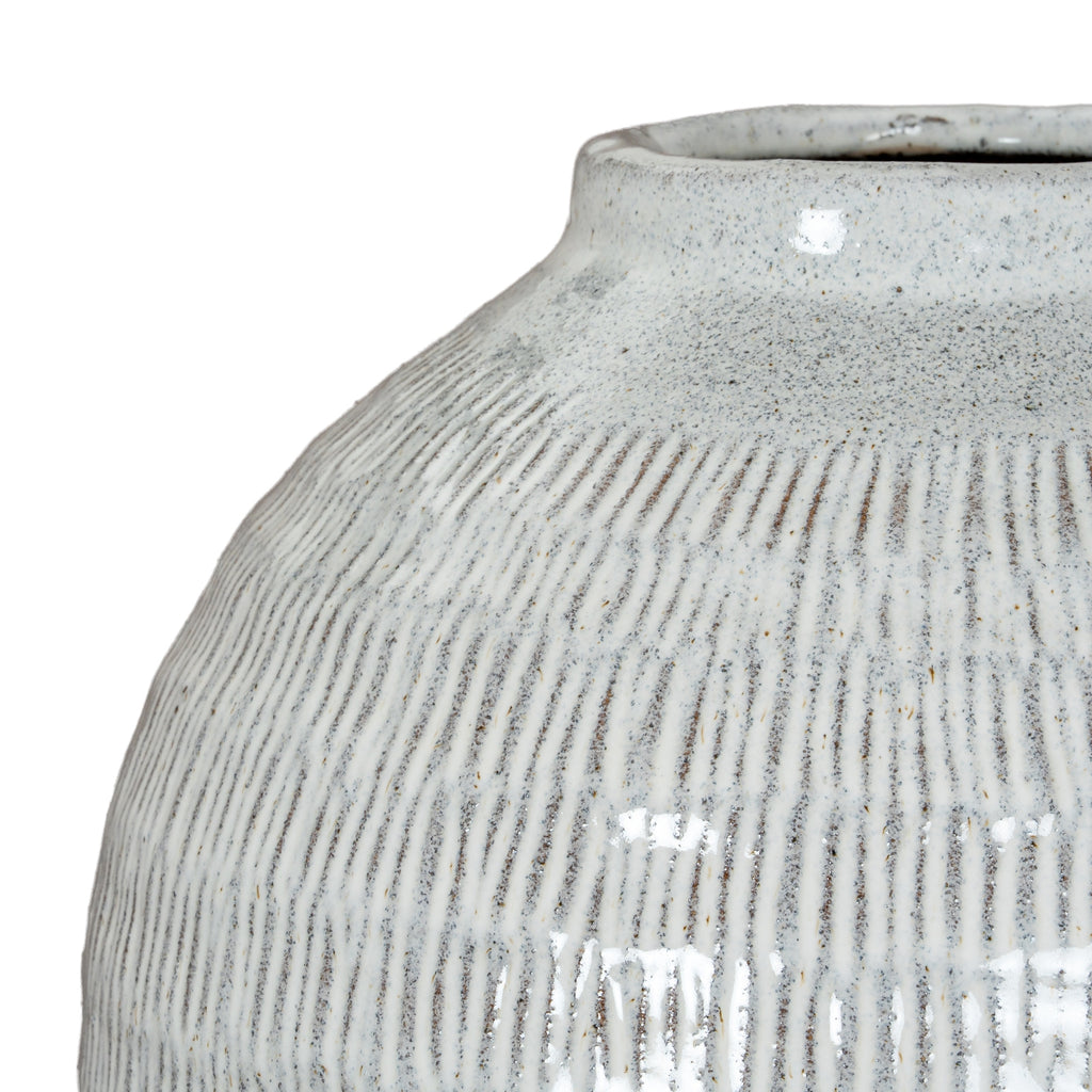 Kemi Medium Olpe Vase - White