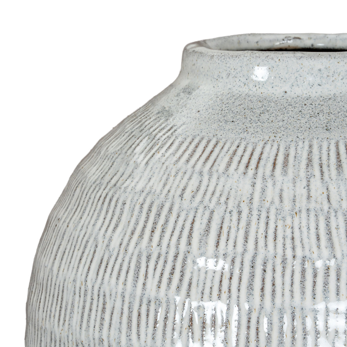 Kemi Medium Olpe Vase - White