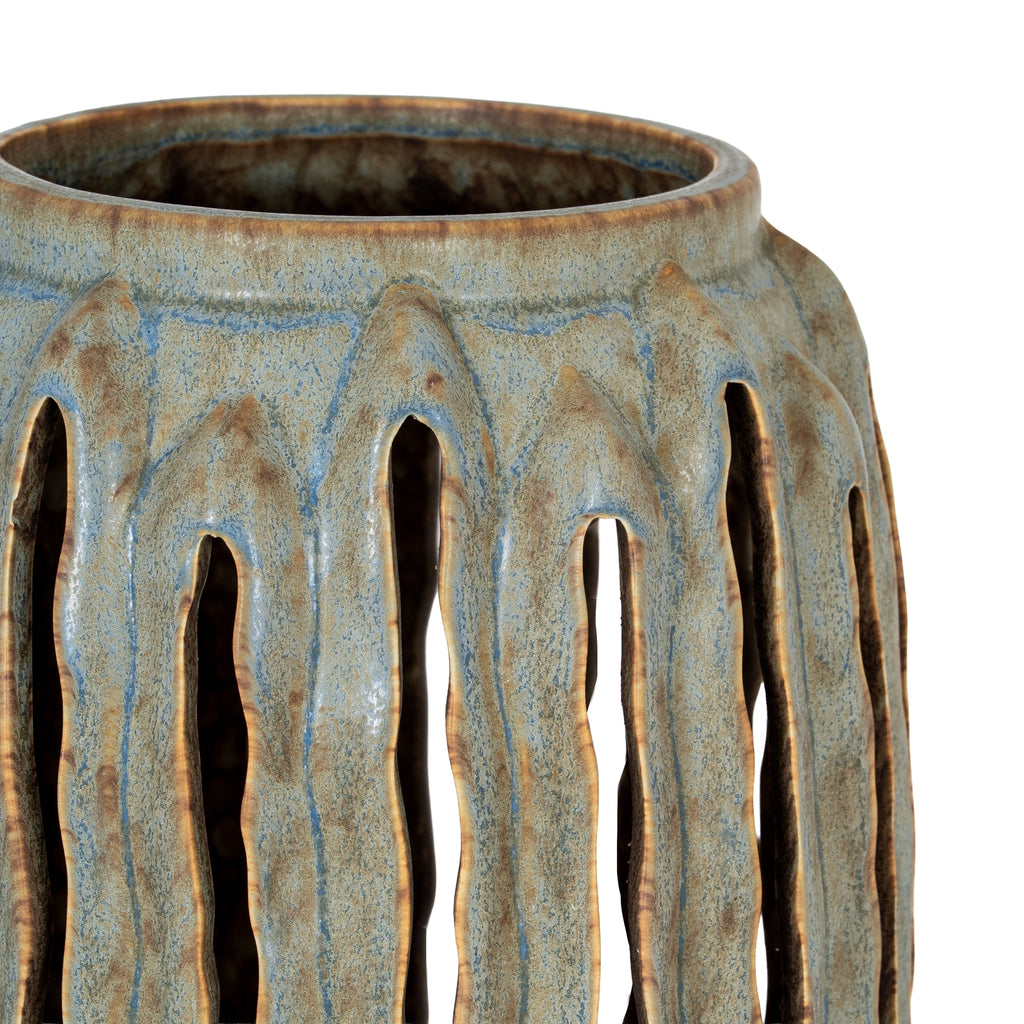 Capella Tall Lantern Candle Holder - Grey