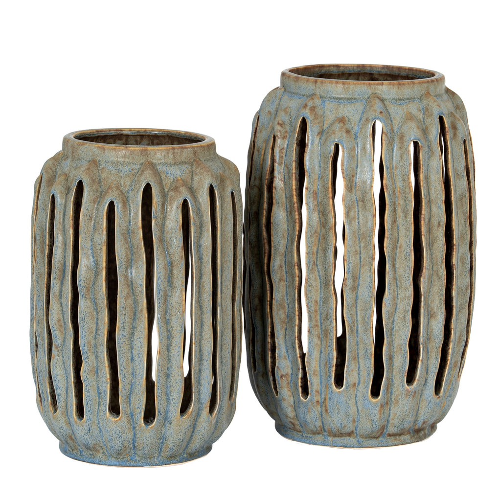Capella Tall Lantern Candle Holder - Grey