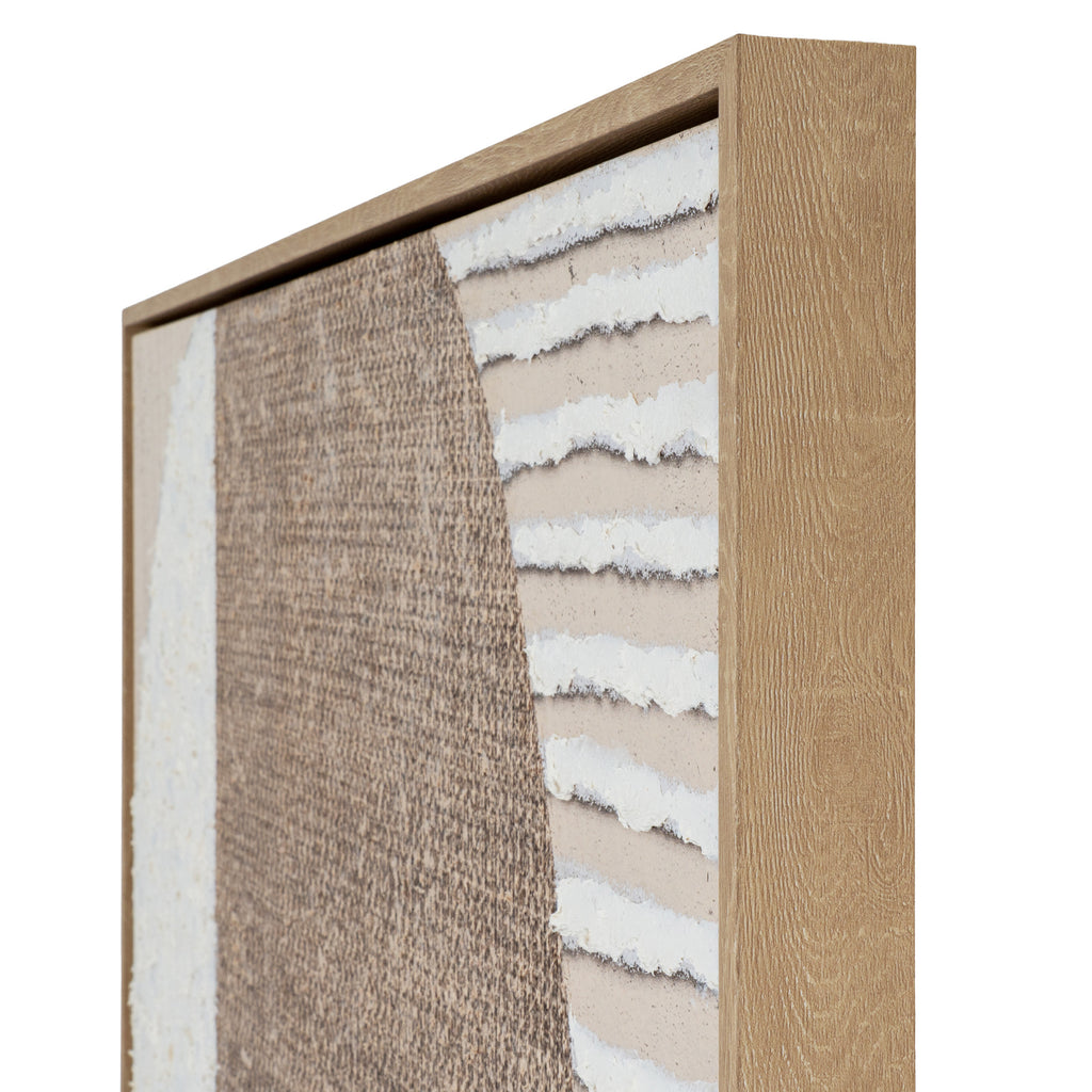 Petra Hand Painted Canvas In Frame - Multi-coloured