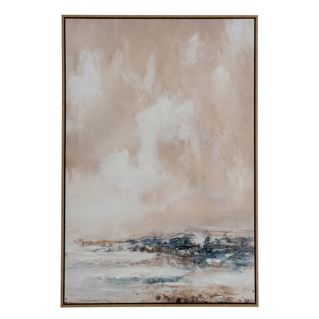 Veydra Hand Painted Canvas In Frame - Multi-coloured
