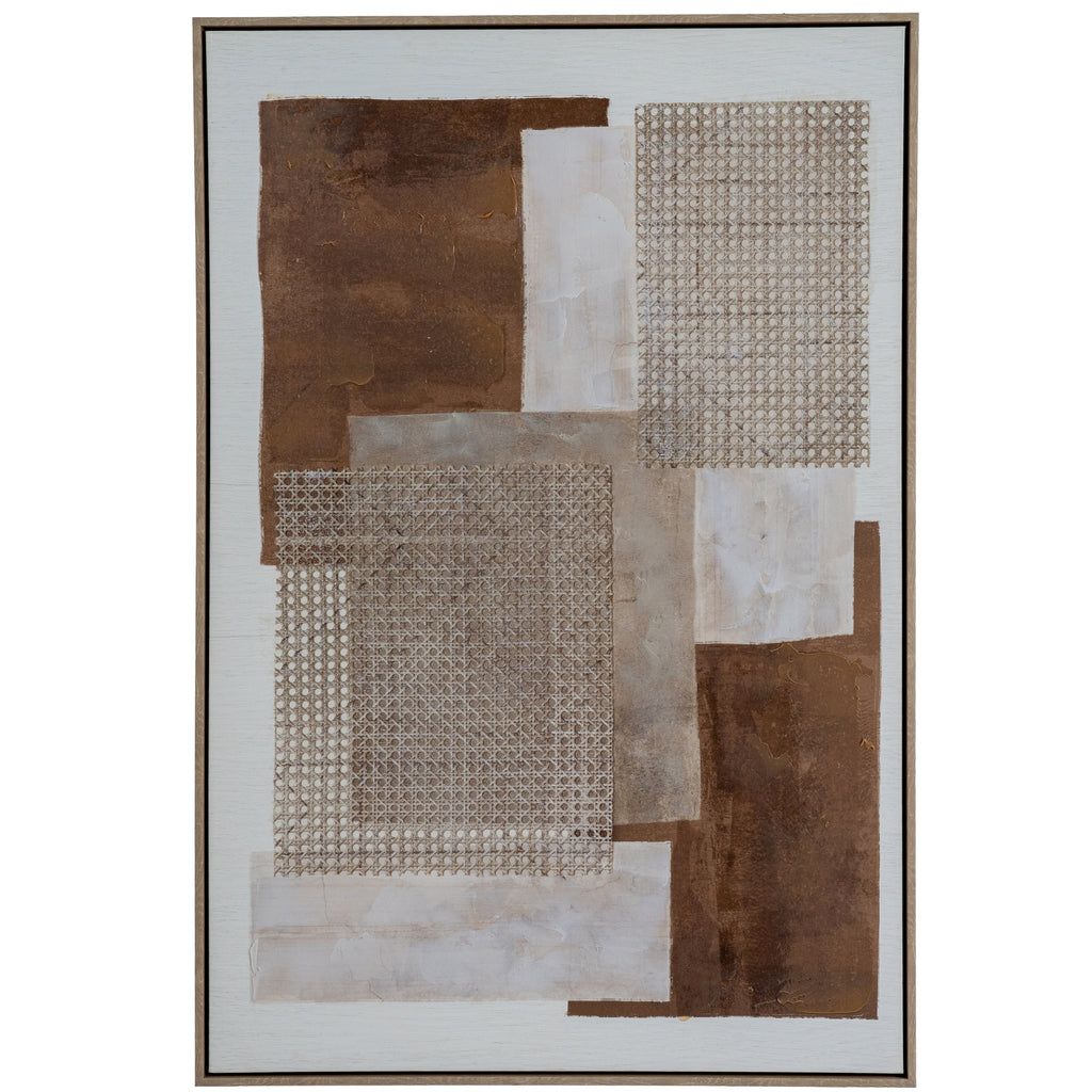 Sedora Hand Painted Canvas In Frame - Multi-coloured