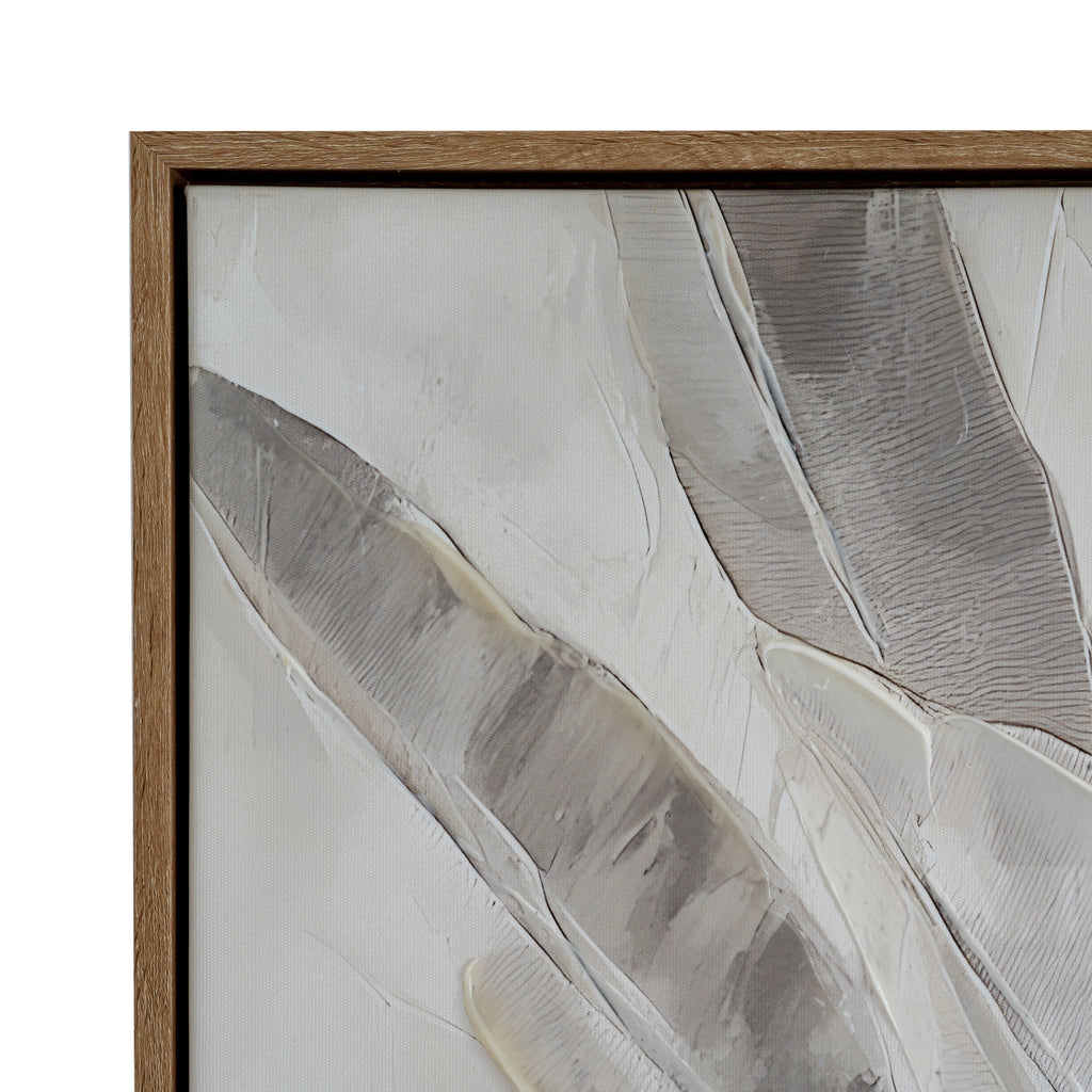 Folira Hand Painted Canvas In Frame - Multi-coloured