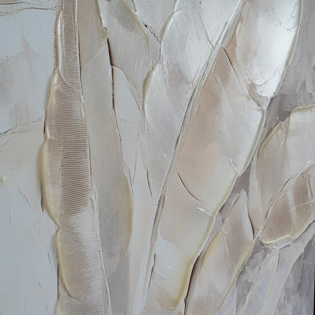 Folira Hand Painted Canvas In Frame - Multi-coloured