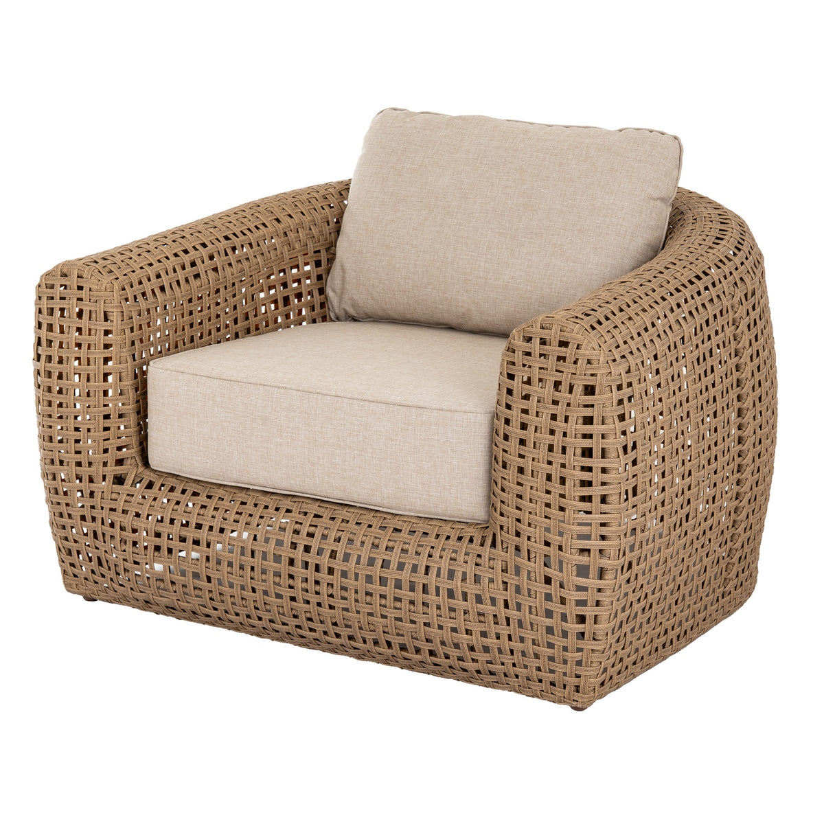 Bloom Collection Outdoor Large Lounge Chair - Brown