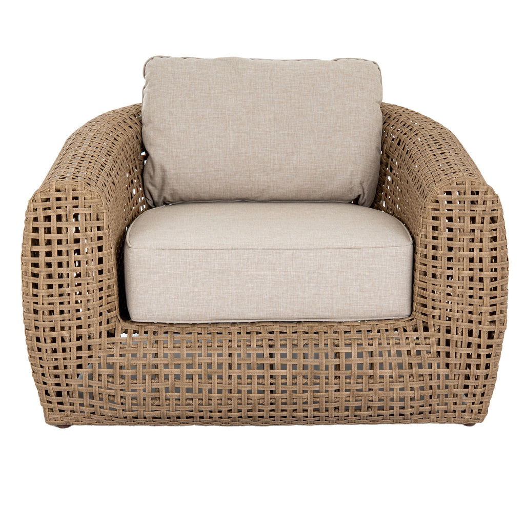 Bloom Collection Outdoor Large Lounge Chair - Brown