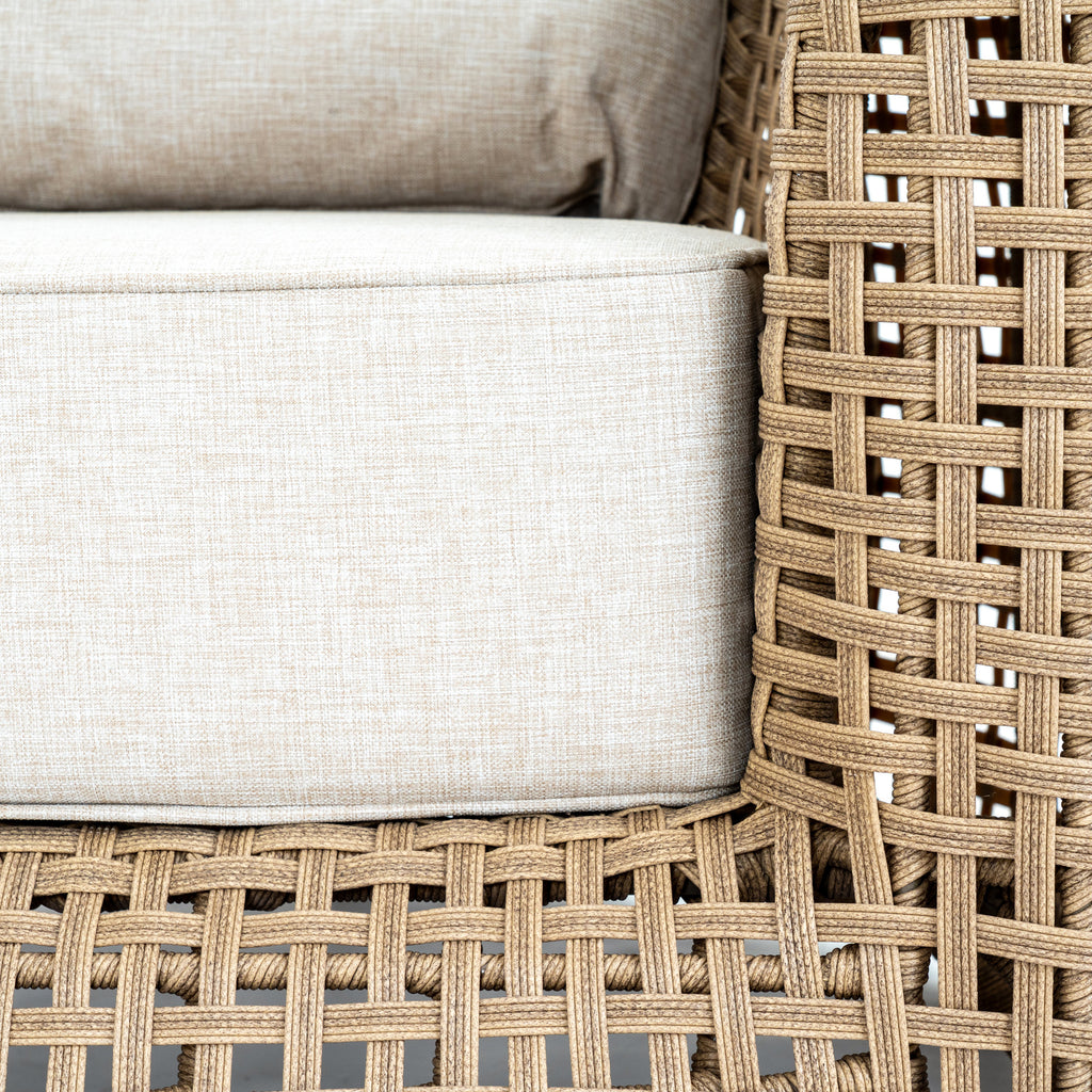 Bloom Collection Outdoor Large Lounge Chair - Brown