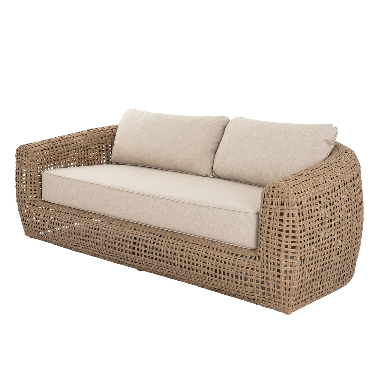 Bloom Collection Outdoor Sofa - Brown