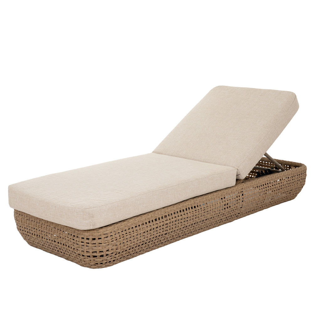 Bloom Collection Outdoor Sunbed - Brown