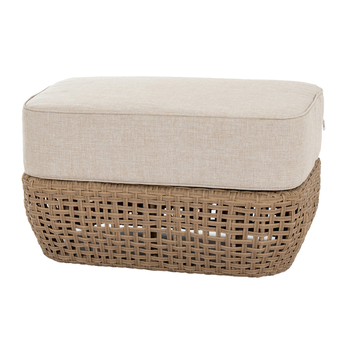 Bloom Collection Outdoor Footstool - Brown