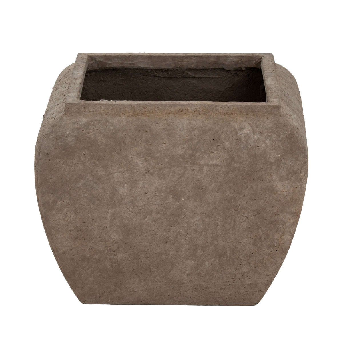 Umber Square Drum Set of 2 Planters
