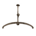 Antiqued Silver Coat Hanger with Hook
