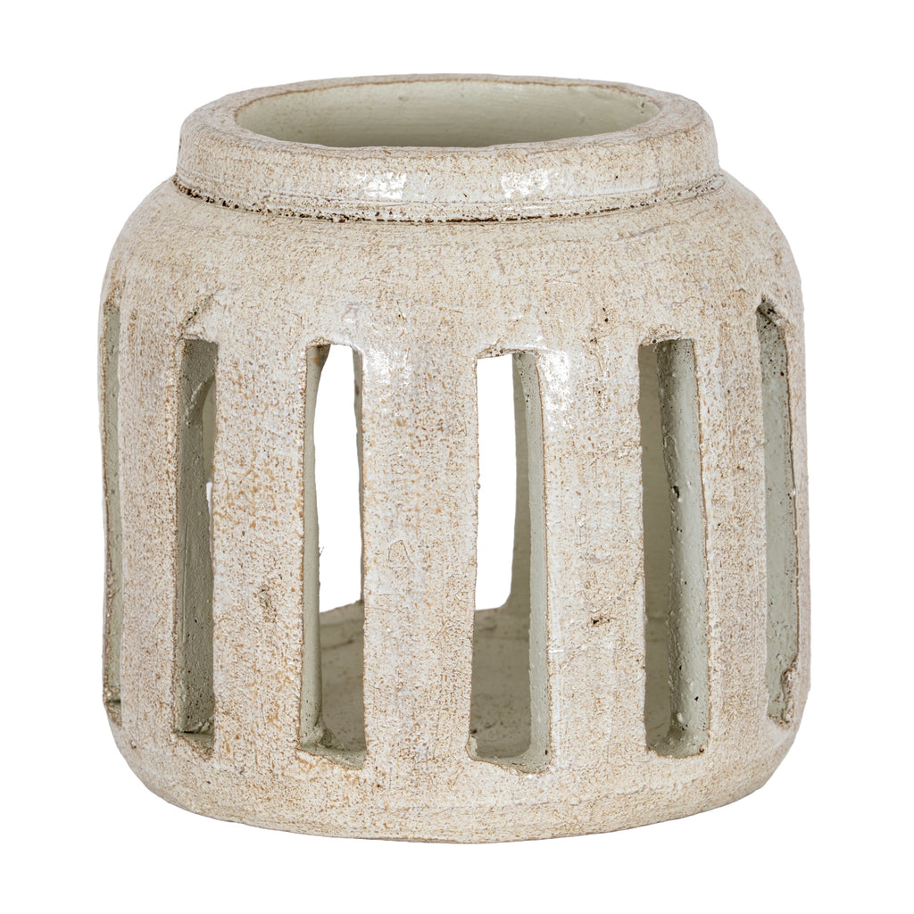 Tarn Collection Large Candle Holder - White