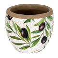 Verdal Olive Small Planter - White