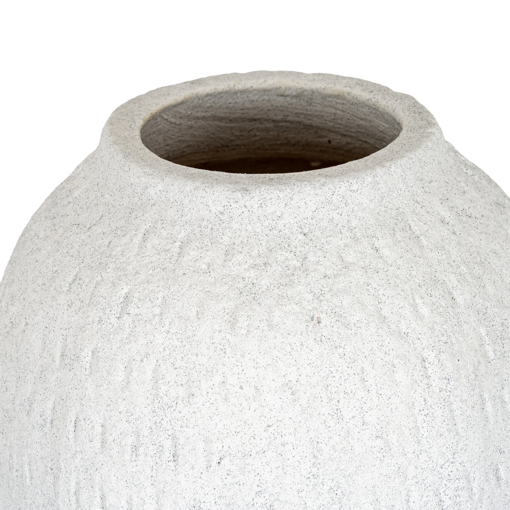 Ashen Medium Tall Vase - White