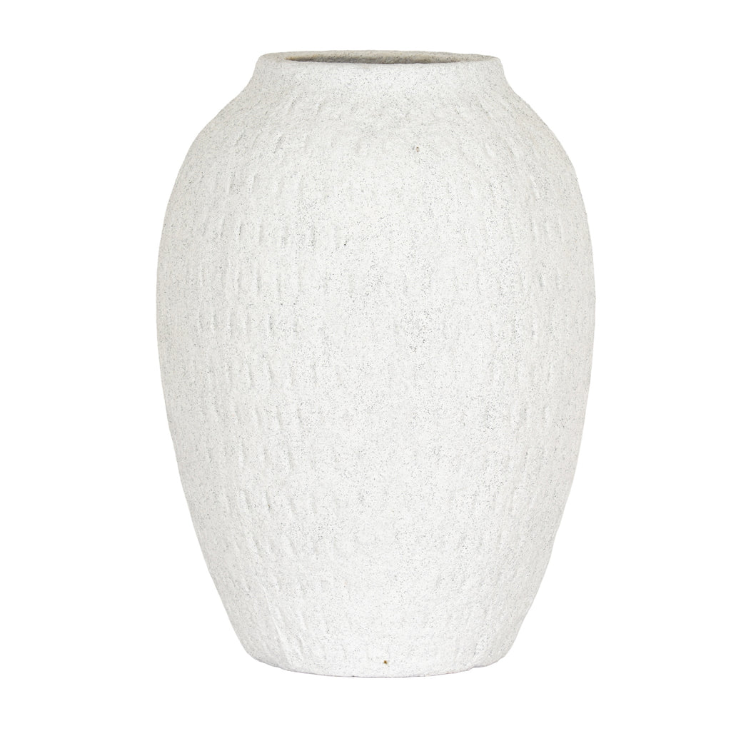 Ashen Medium Tall Vase - White