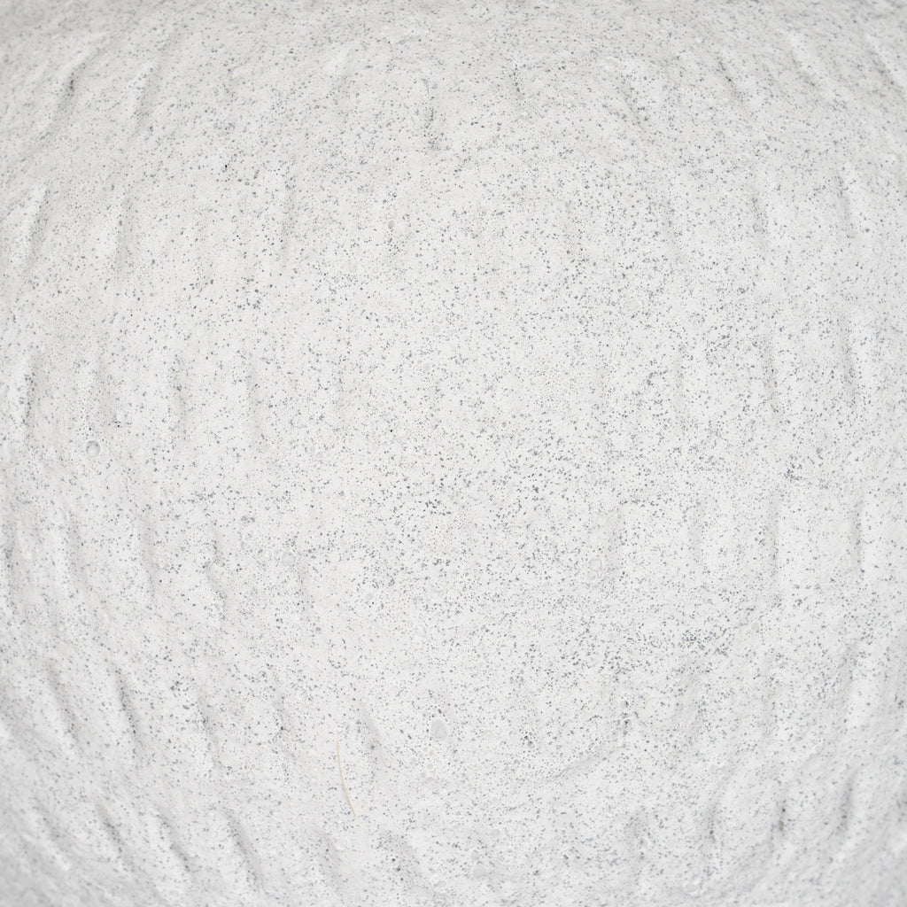 Ashen Medium Round Vase - White